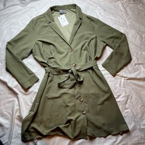 ASOS Button Down Tie Knot Dress